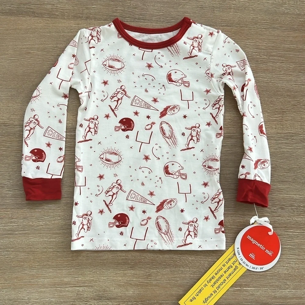 Magnetic Me Toddler Pajama Set Modal 5T Football
